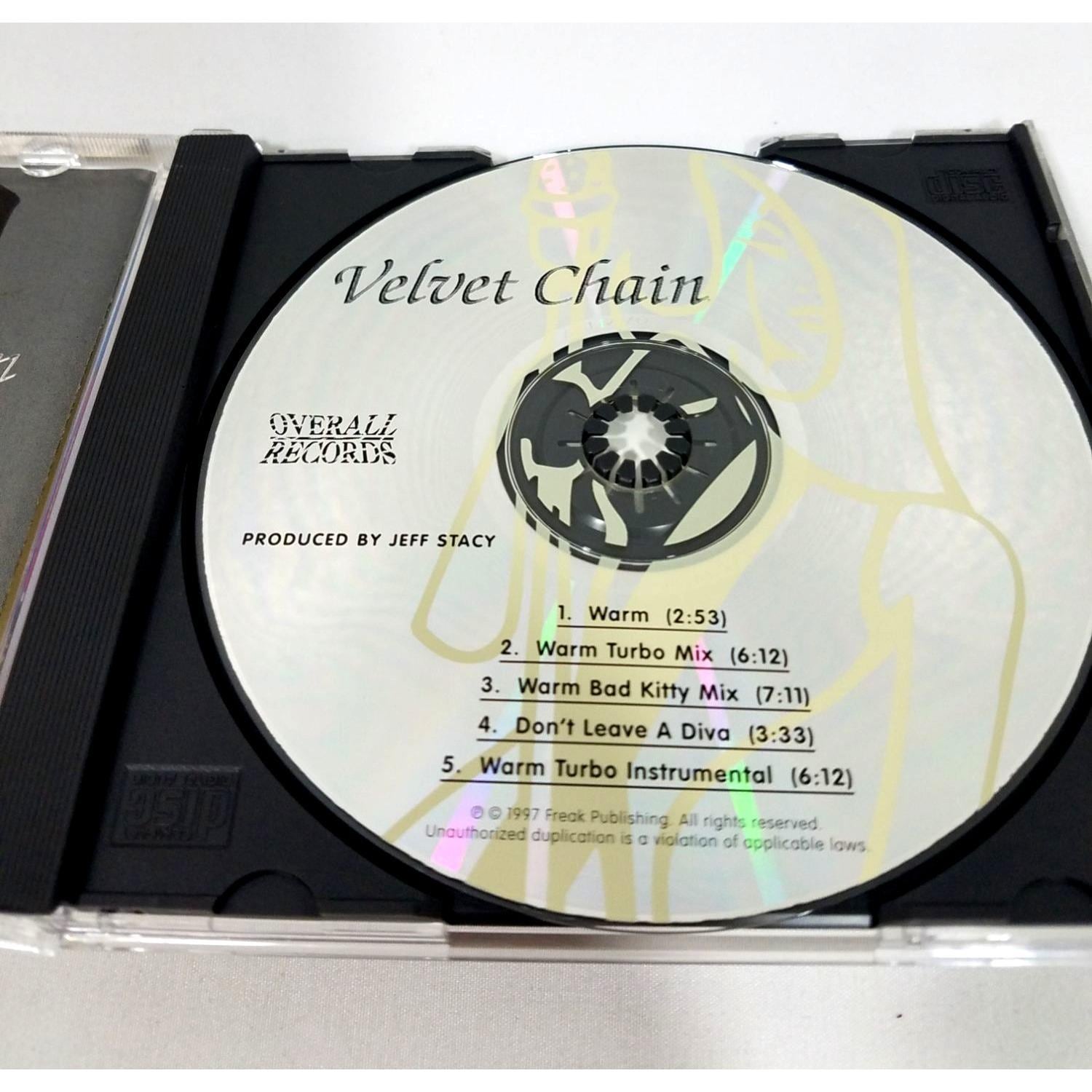 Velvet Chain Warm CD 1997 Overall Records Produced by Jeff Stacy