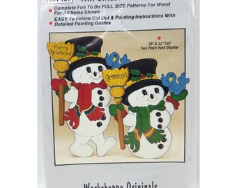 Workshoppe Originals Mr Chills & Frosty Pattern for wood Yard Sign Snowman Snowmen CH127