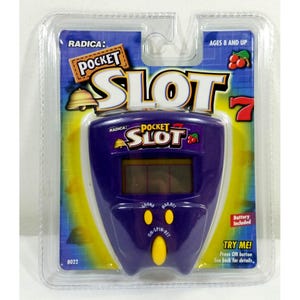 Radica Pocket Slot Electronic Handheld Game Model 8022 Portable Vintage 1999
