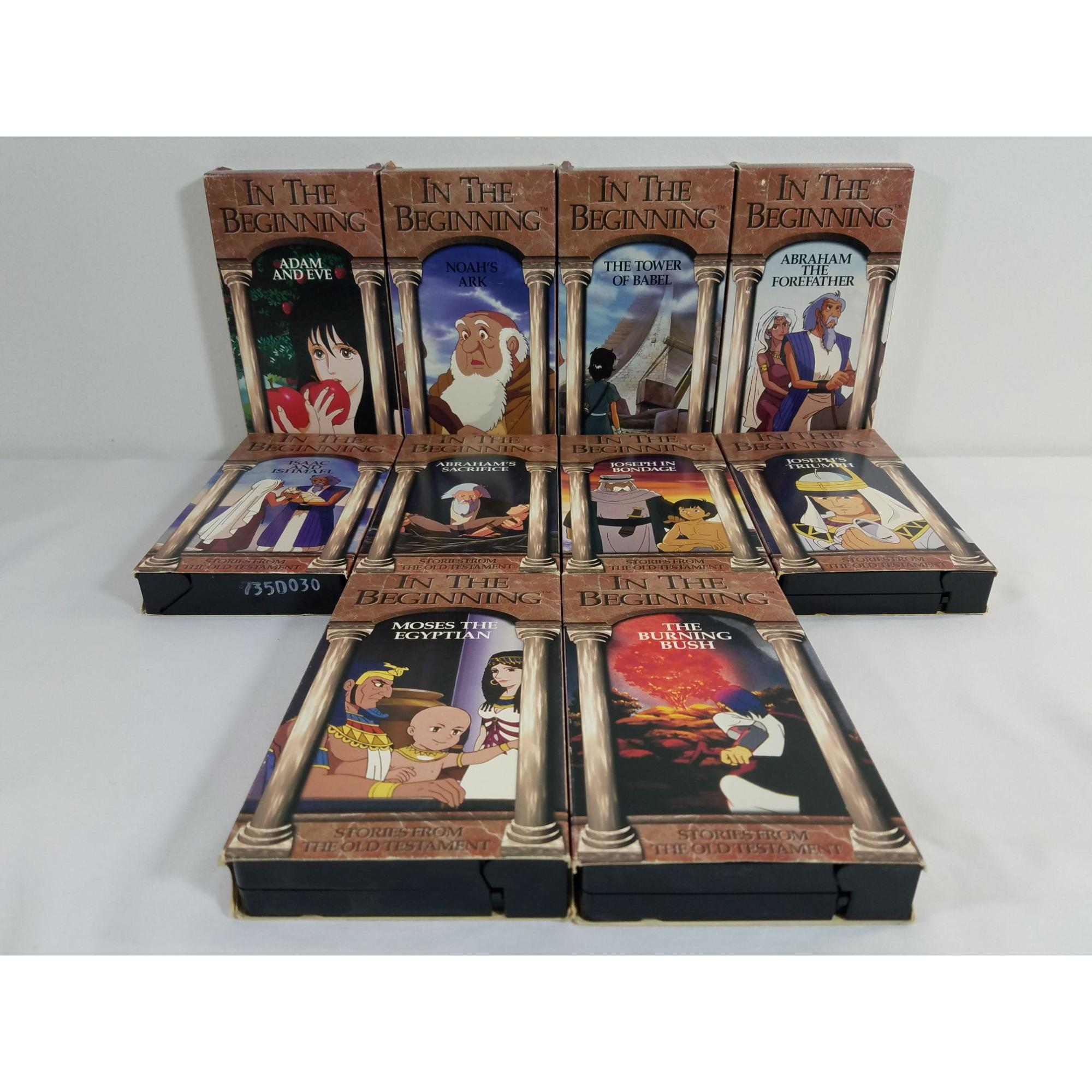 In the Beginning Stories VHS Old Testament Bible 10 Volumes Adam  