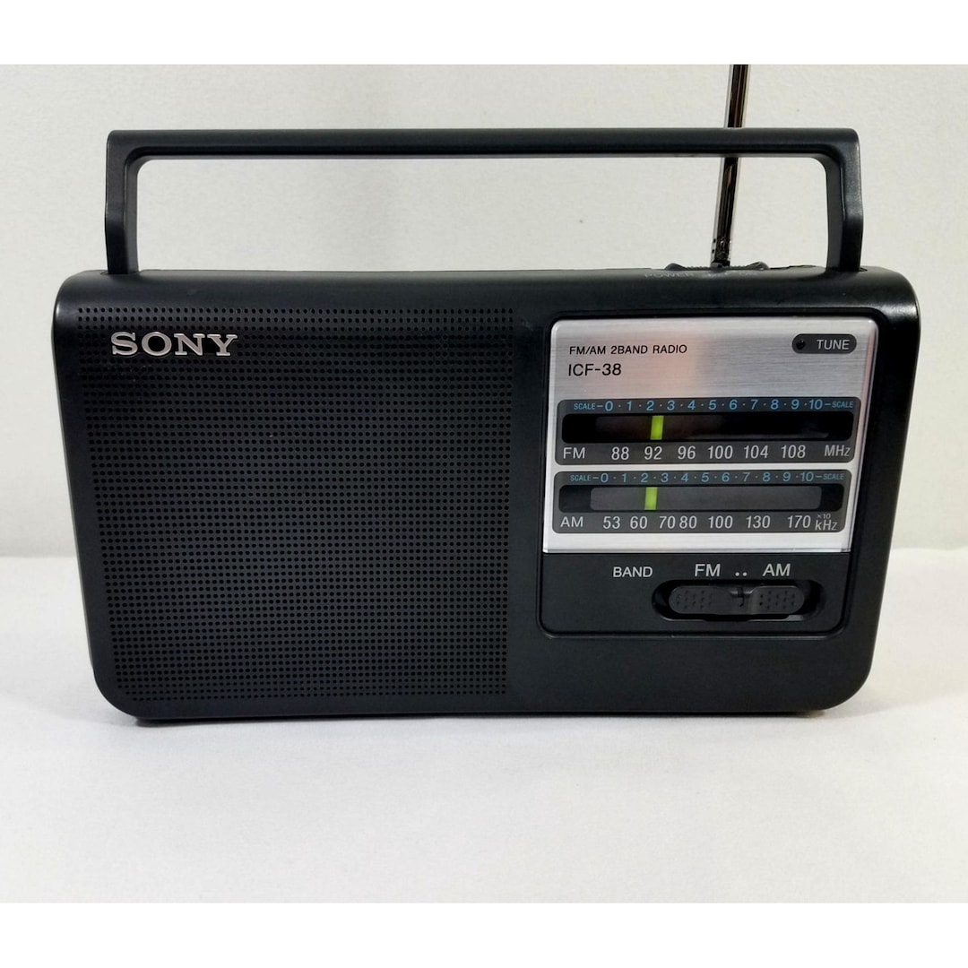 Sony ICF-38 Fm Am 2-BAND Portable Radio Ac/dc Battery Operated and ...