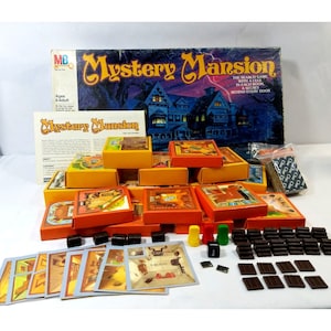 Mystery Mansion Board Game Milton Bradley incomplete Vintage 1984