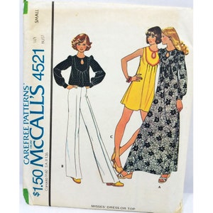 Patron de couture McCall's 4521 haut tunique pour femme, taille Small