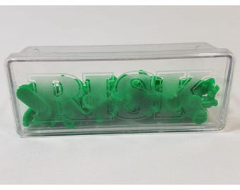 1993 RISK Board Game GREEN replacement Miniature Army 60 Pieces Parts Box