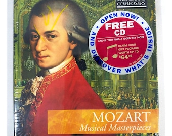 Mozart Musical Masterpieces 11 Songs On Cd Very Interesting Book About His Life