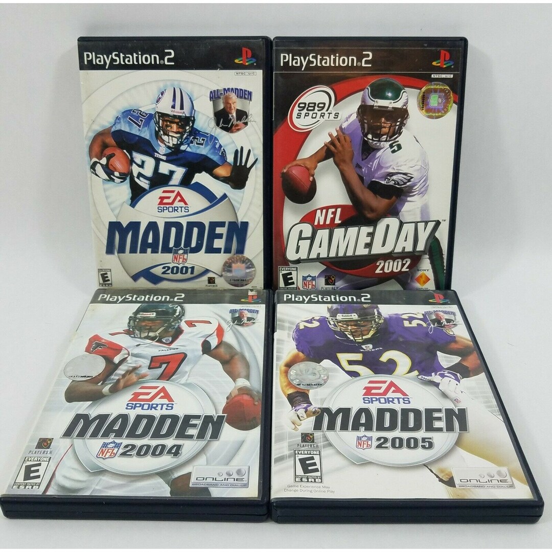 Madden 2001 2004 2005 NFL Game Day 2002 PS2 Game Lot