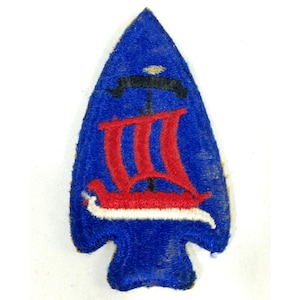 WWII 474th Infantry Patch US Army Regiment Reverse Color  Vintage Arrowhead