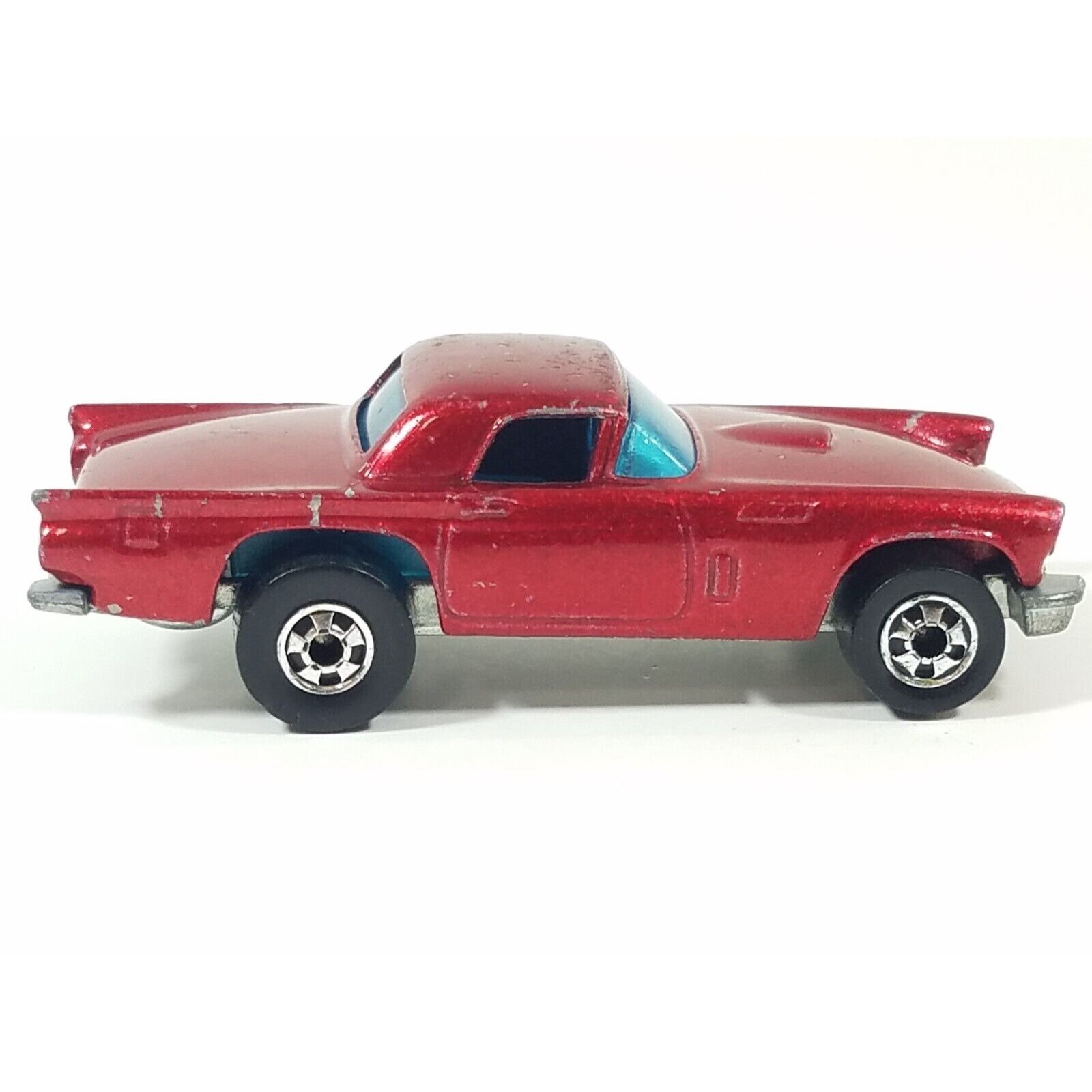 Hot Wheels 57 T-bird Thunderbird Red 1981 Hong Kong Blue Window