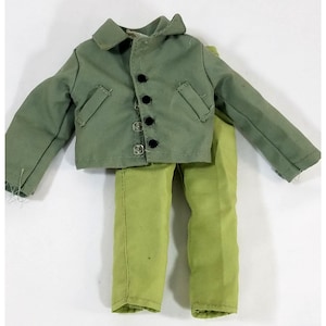 G.I. Joe By Hasbro Army Green Jacket & Pants Doll Clothes Set Vintage 1999