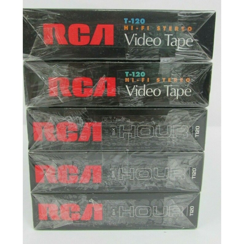 RCA T-120 Hi-Fi Stereo VHS Tape – Premium Quality 6-Hour Blank Video Cassette