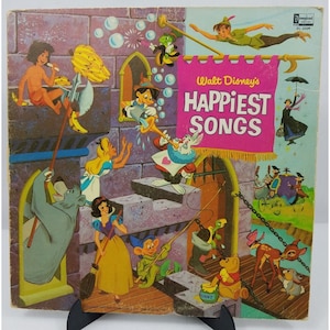 Walt Disney's Happiest Songs LP Vinyl Record 1967 WDP Gulf