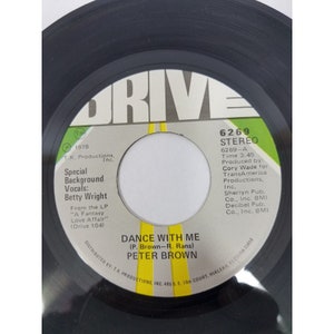 Peter Brown Dance With Me  For Your Love 45 RPM Vinyl Record