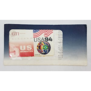 GTI Telecom 5 US Minutes World Cup USA 1994 Soccer Phone Card Expired