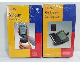 3COM Palm Pilot Modem and US Robotics Leather Case New