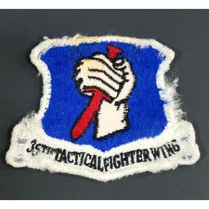 USAF 35th Tactical Fighter Wing Patch Embroidered Military Insignia US Air Force