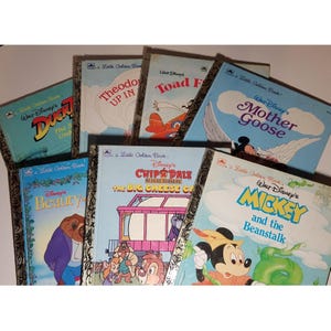 Little Golden Books Lot of 8 Vintage Classic Kids MIX ASSORTED