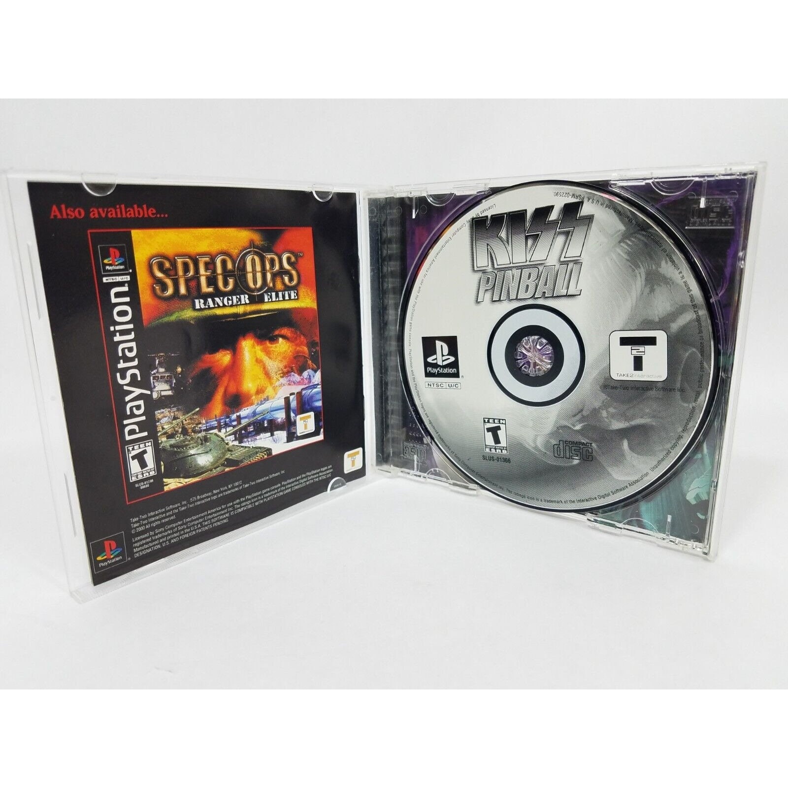 Jeu PS1 Kiss Pinball - Version PAL Complète - Etat Correct (boîte Usée)