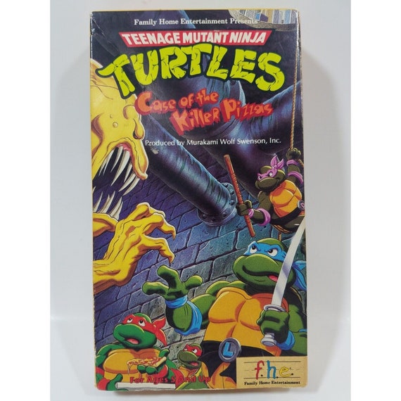Teenage Mutant Ninja Turtles Case of the Killer Pizzas (VHS