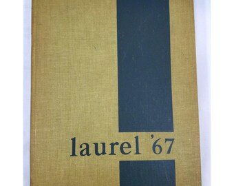 1967 Laurel jaarboek Mars Hill college Mars Hill NC North Carolina Vintage