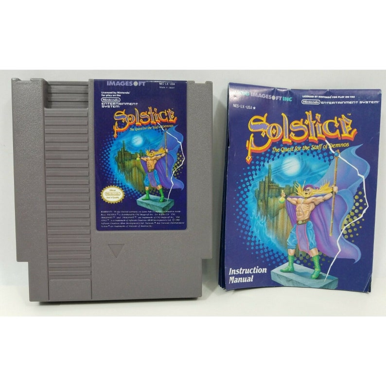 Solstice the Quest for the Staff of Demnos Nintendo NES Manual ...