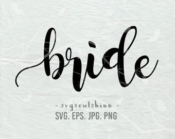 Novia SVG Archivo Silueta Boda Corte Archivo Cricut Clipart Impresión Diseño Vinilo decoración de pared, pegatina svg eps png Diseño de camisa