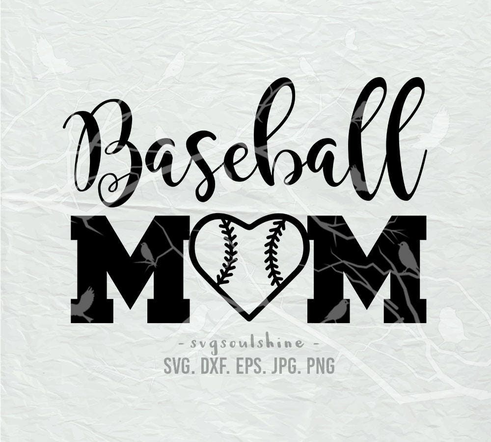 Download Baseball Mom SVG File Baseball Life Silhouette Cut File ...