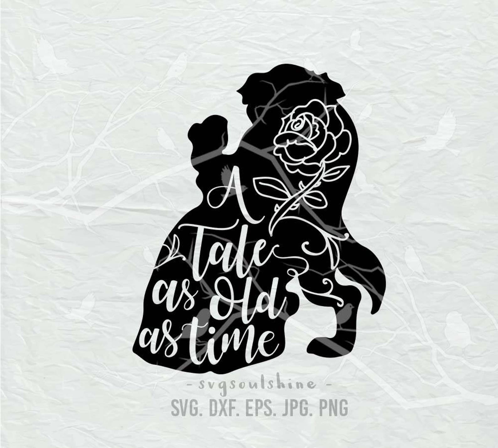 A Tale as Old as Time SVG File Svg Silhouette Cut File Cricut - Etsy