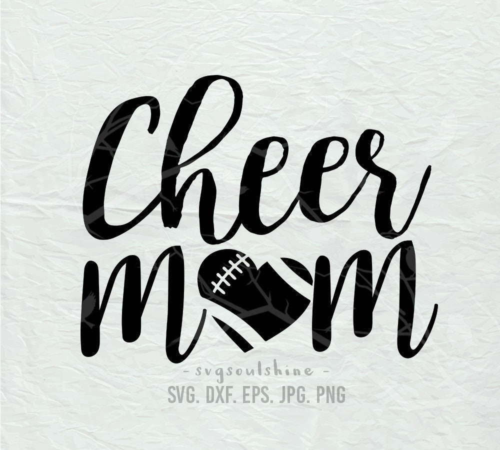 Download Cheer Mom Svgfootball Svg File Silhouette Cutting Cricut Etsy