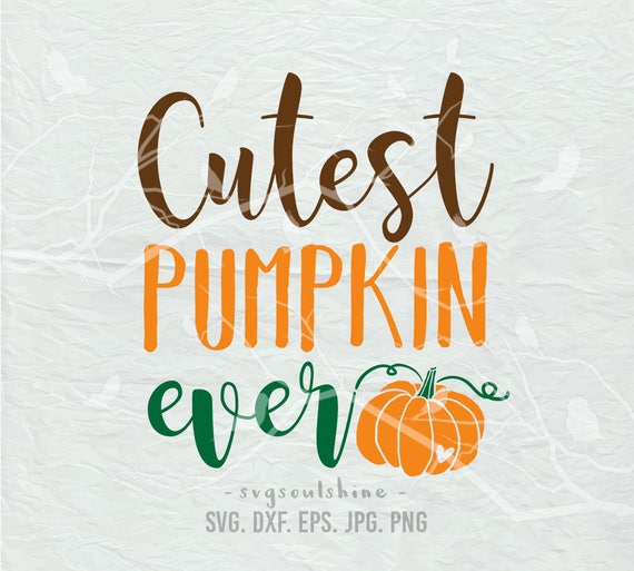 Download Cutest Pumpkin Ever Svg File Silhouette Cutting File Cricut Etsy