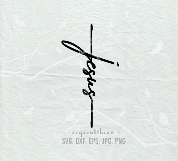 Download Free Jesus Cross Svg File Silhouette Cut File Cricut Clipart Print Etsy SVG Cut Files