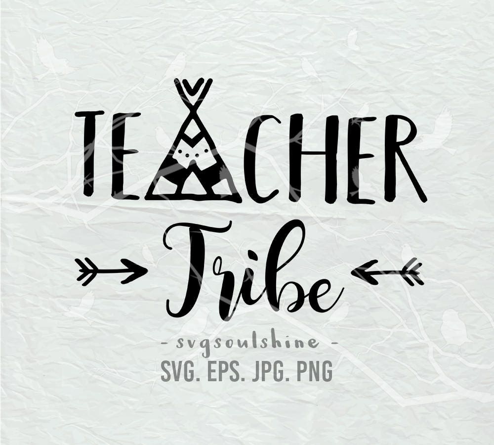 Download Teacher Tribe SVG File Teacher Silhouette Cut File Cricut ...