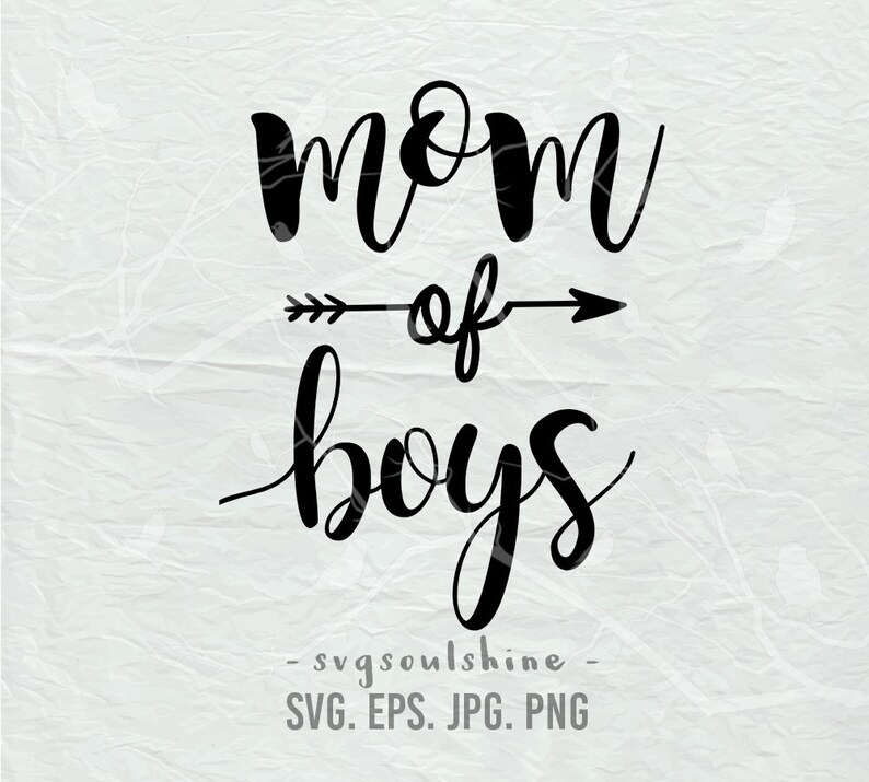 Download Mom of Boys SVG File momlife Silhouette Cut File Cricut | Etsy