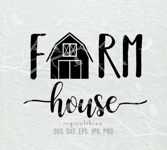 Download Farm House SVG File Silhouette Cut File Cricut Clipart ...