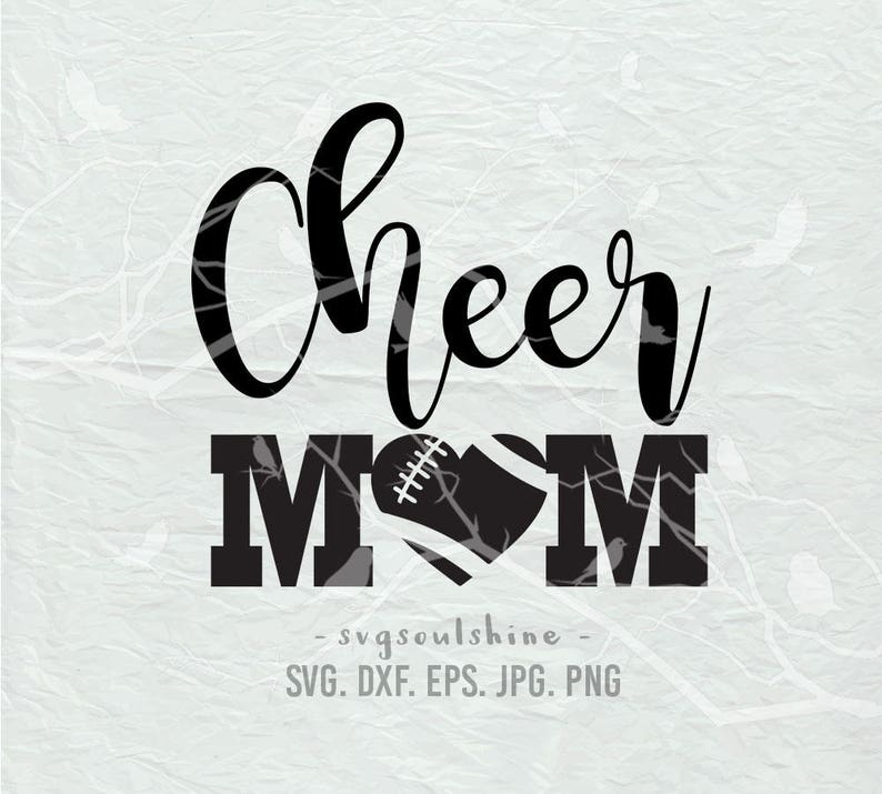 Download Cheer Mom SVG File Cheer Football Silhouette Cutting File | Etsy