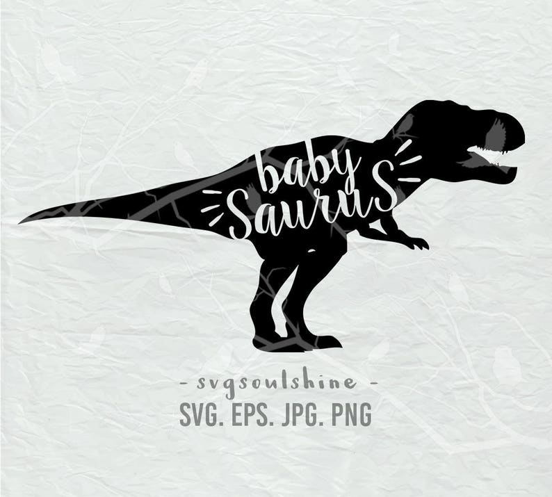 Download Baby Saurus SVG dinosaur Baby File Silhouette Cut File ...
