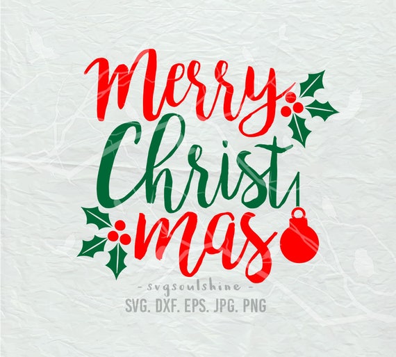 Download Merry Christmas Svg Christmas Svg File Silhouette Cut File Etsy PSD Mockup Templates