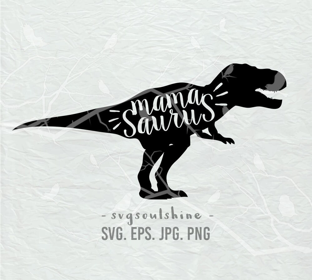 Download Mama Saurus SVG dinosaur mom File Silhouette Cut File ...