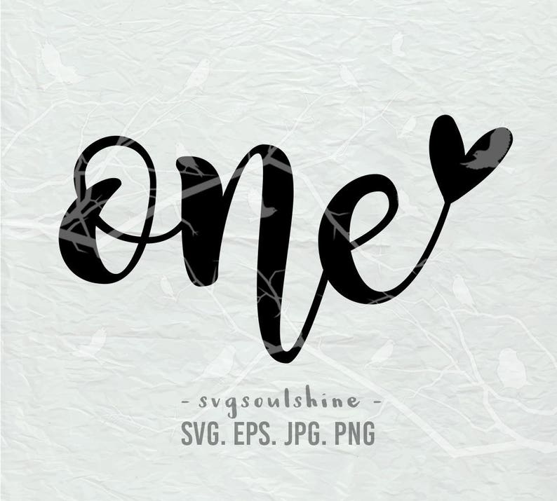 Download One SVG First Birthday File Silhouette Cut File Cricut | Etsy