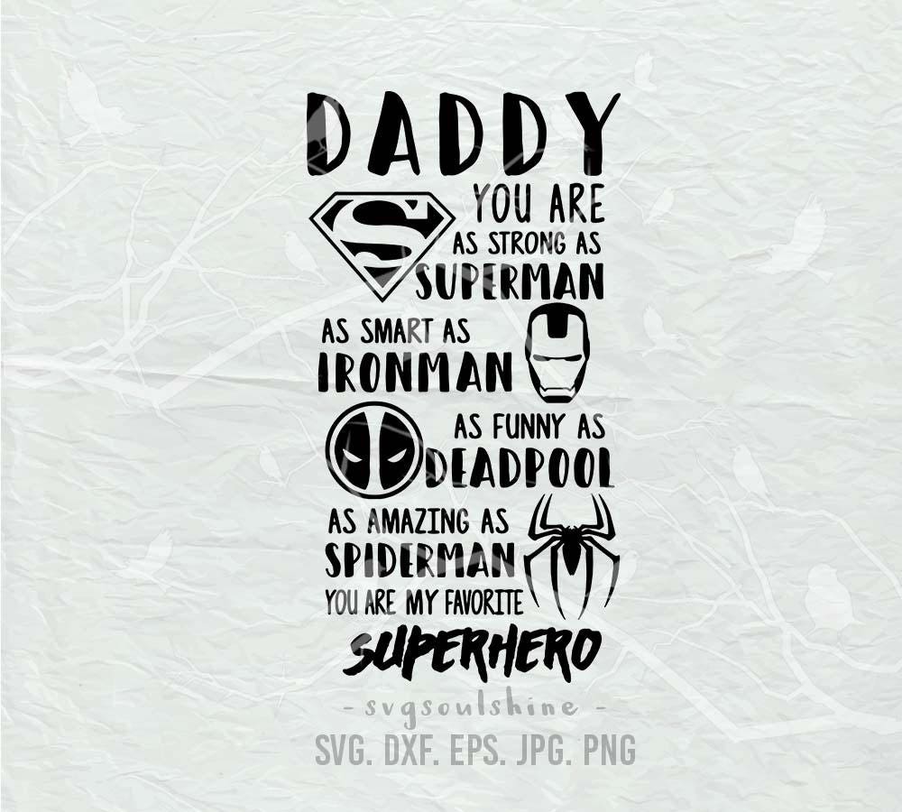 Download Daddy My Favorite Superhero Svg Hero Dad Svg File Dadlife Etsy