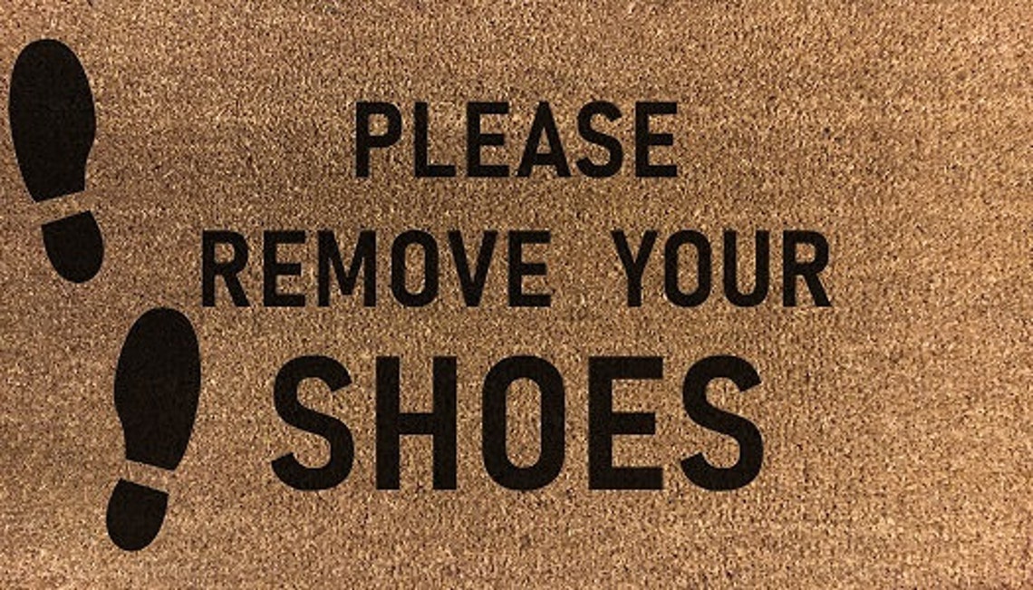 Buy Please Remove Your Shoes Outside 70 X 40cm Internal Coir Door