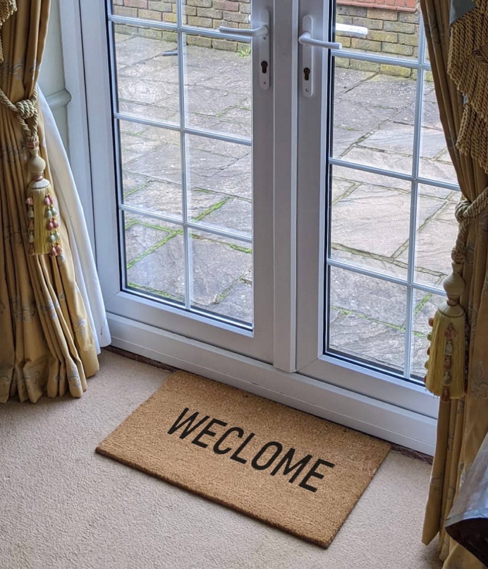WECLOME From Still Game Internal Coir Door Mat Hand Made in Etsy UK