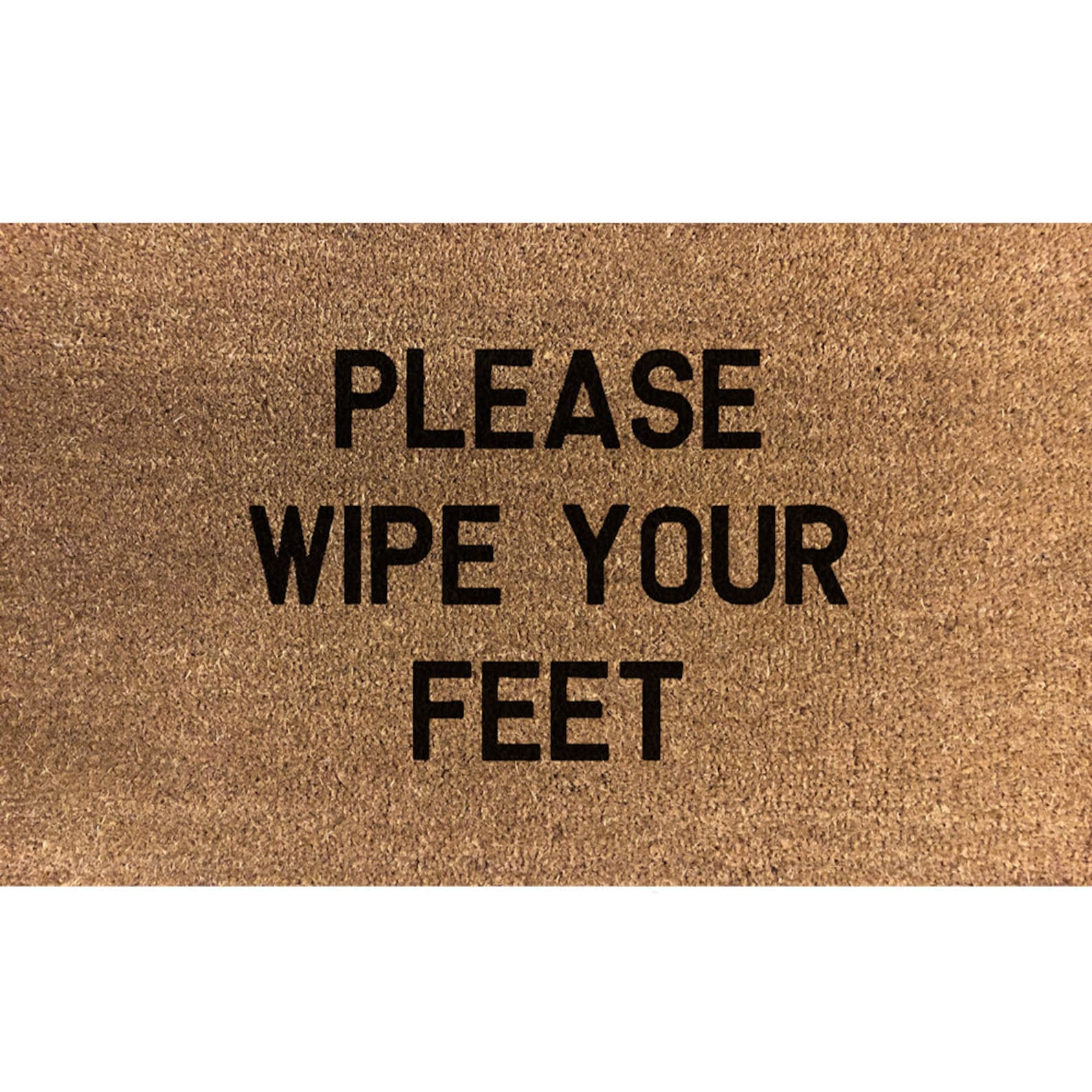 Please Wipe Your Feet 70 x 40cm Internal Coir Door Mat Hand Etsy