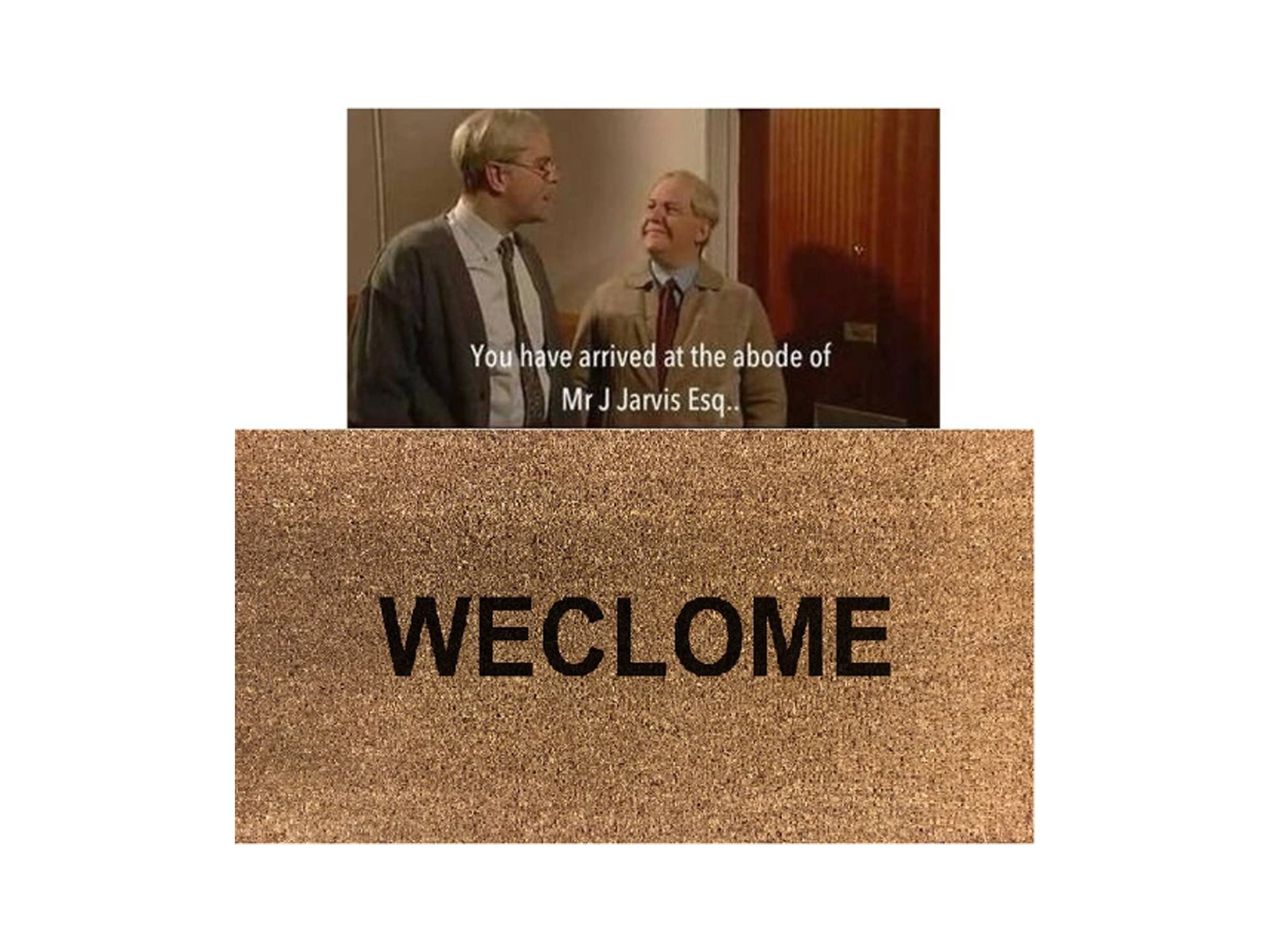 WECLOME From Still Game Internal Coir Door Mat Hand Made in Etsy UK