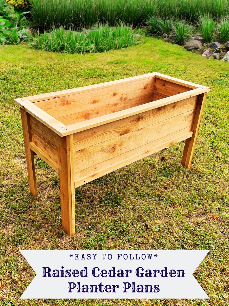 Raised Garden Planter Plans Herb Planter Box Plans Outdoor Planter Bed