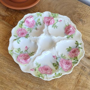 Antiek T&V Limoges Oesterbord – Handbeschilderd, ca. 1892-1907 – Zeldzaam Francia Porselein