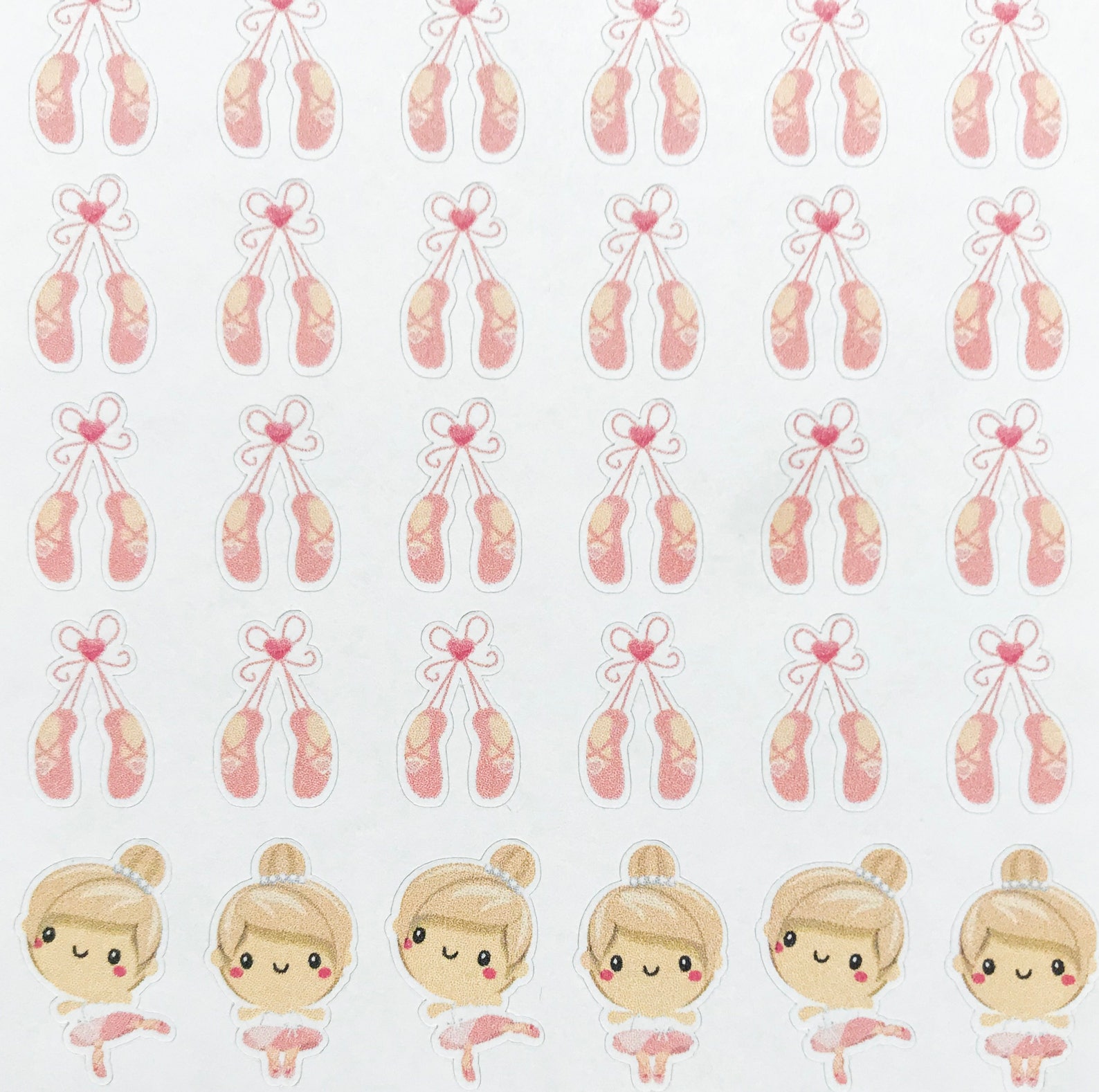 dance planner stickers, ballet stickers, ballet shoes stickers