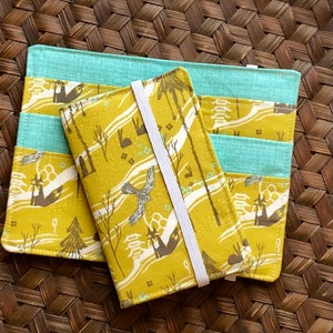 Monedero para té, regalo para amantes del té, soporte para bolsitas de té con diseño de vida silvestre invernal y verde azulado, estuche para bolsitas de té, regalo de fiesta por menos de $10, regalo para compañeros de trabajo