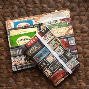 Tea Wallet Tea Lover Gift Cartographer lover license plate collector Tea Bag Holder Tea Bag Case Party Favor Gift Under 10 Coworker Gift