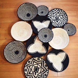Gewebter Wandkorb Dekor: Afrikanischer Boho Blumenampel