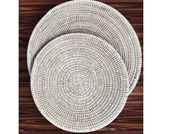 Woven wall baskets, Baskets for walls, White wall baskets, Hanging Wall Basket, African wall baskets, Wall hangings, Decorative baskets wall